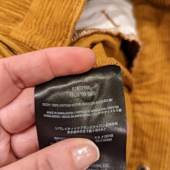 Volcom Men's Brown Corduroy Jacket - Picture 4 of 10